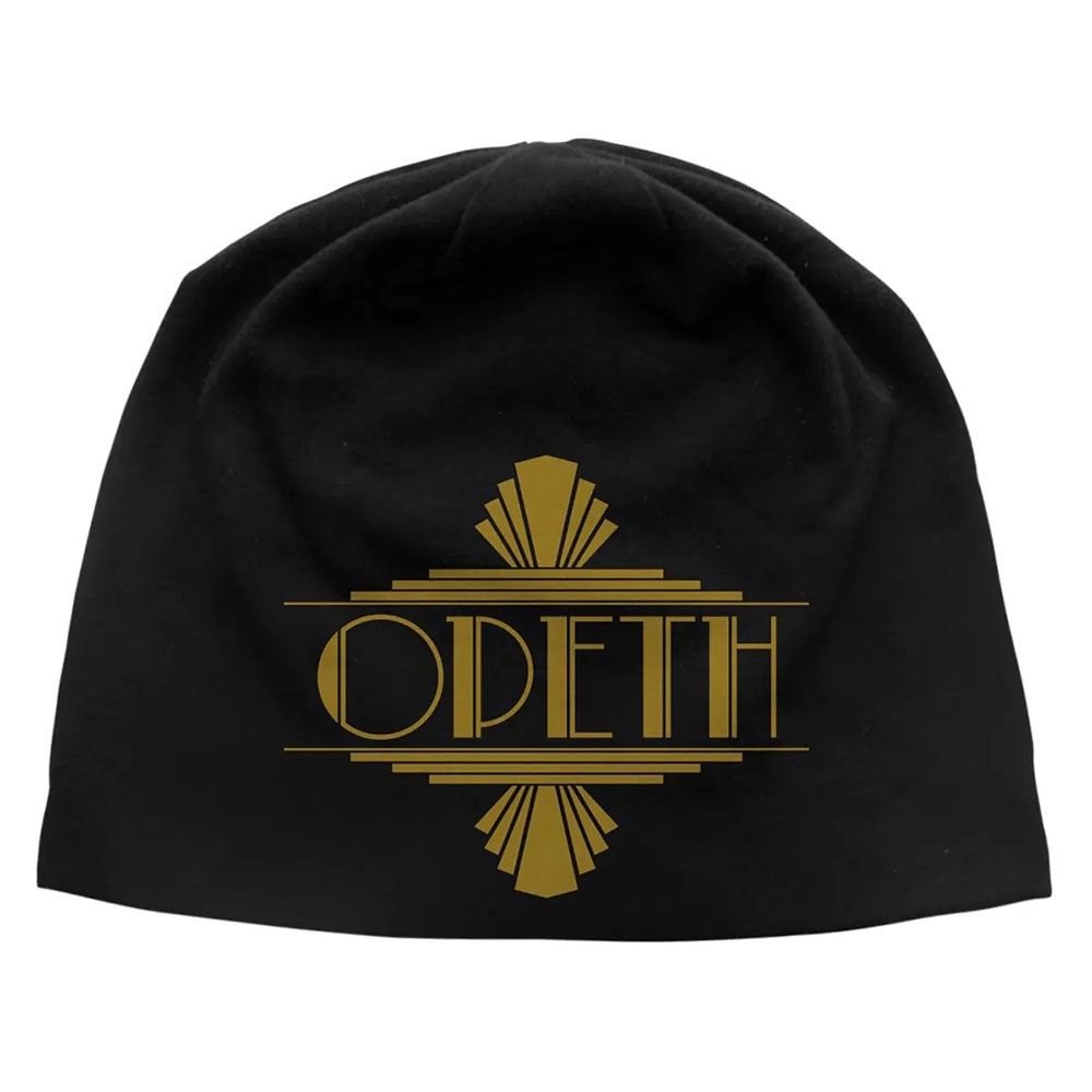 Opeth - Art Deco Logo JD Print Beanie Muts - Zwart